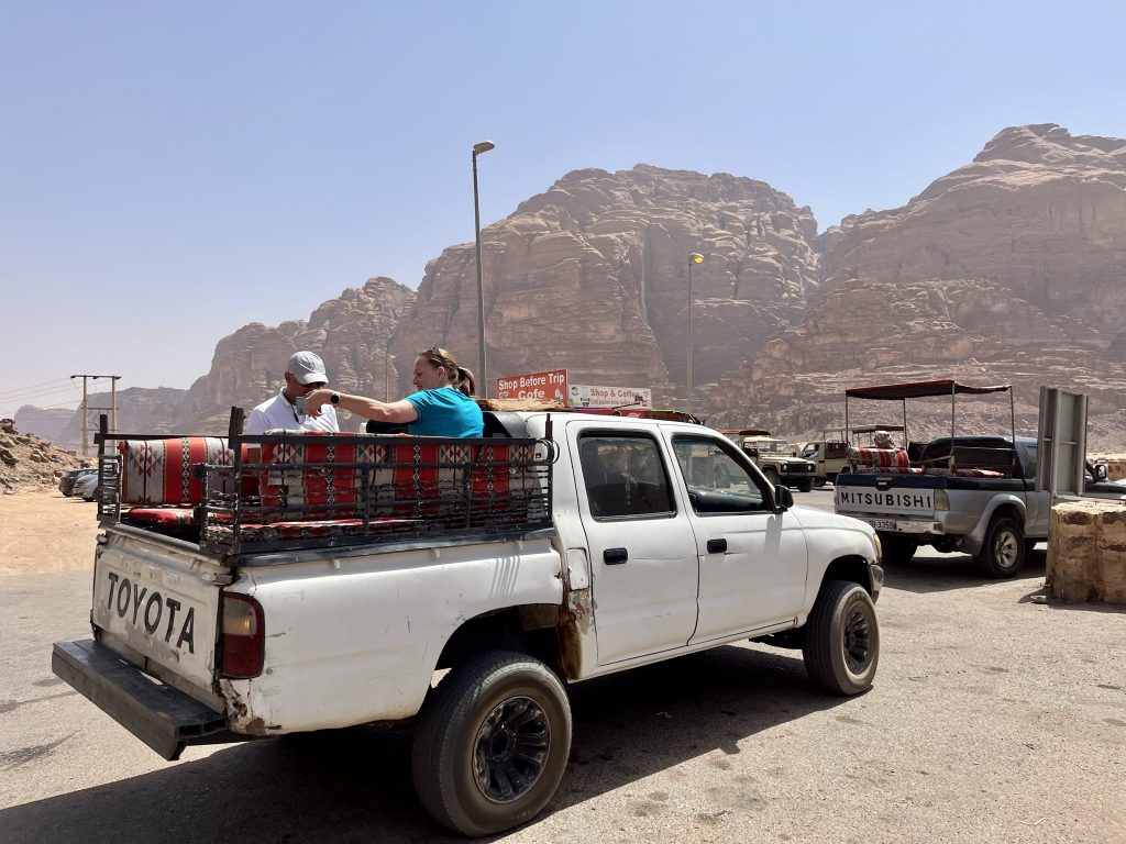 Pickup z Wadi Rum