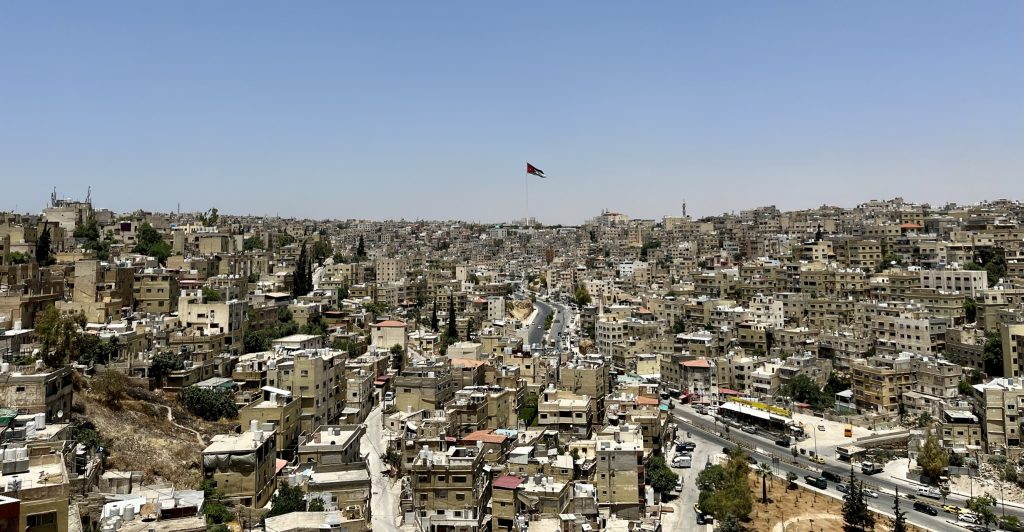 Widok z Cytadeli w Ammanie