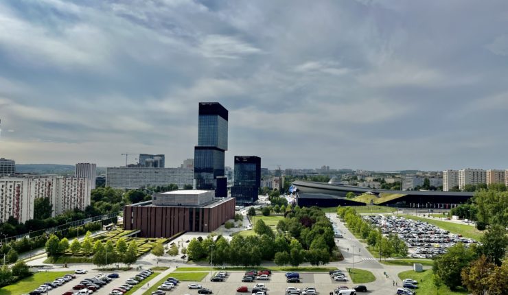 Widok z wieży Muzeum Śląskiego